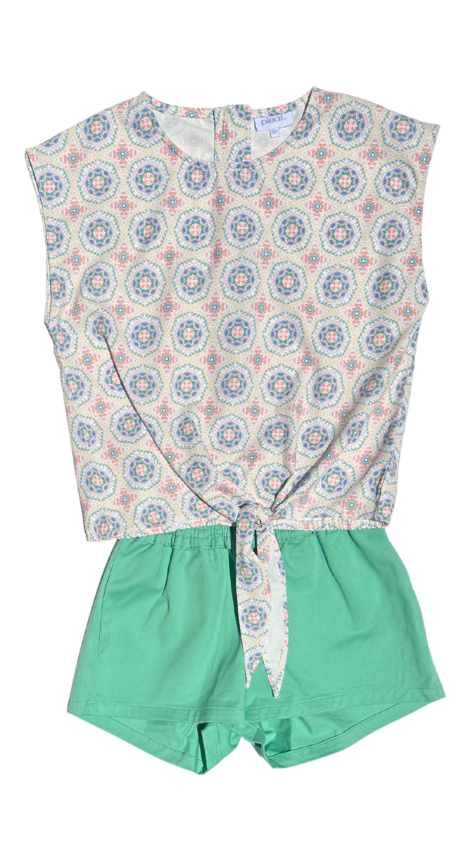 Chloe Shorts Teal Twill