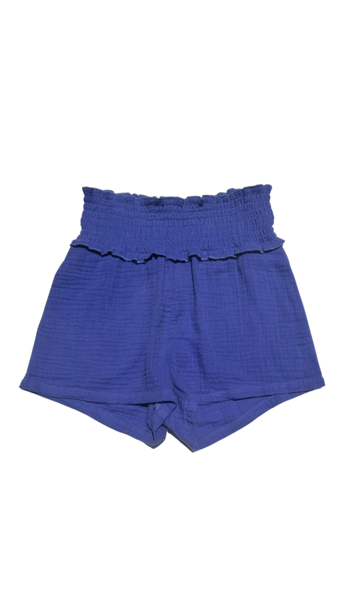 Sadie Shorts Royal Gauze