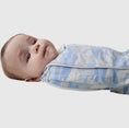 Load image into Gallery viewer, Woombie Grow with Me 5 Swaddle- Blue Camo
