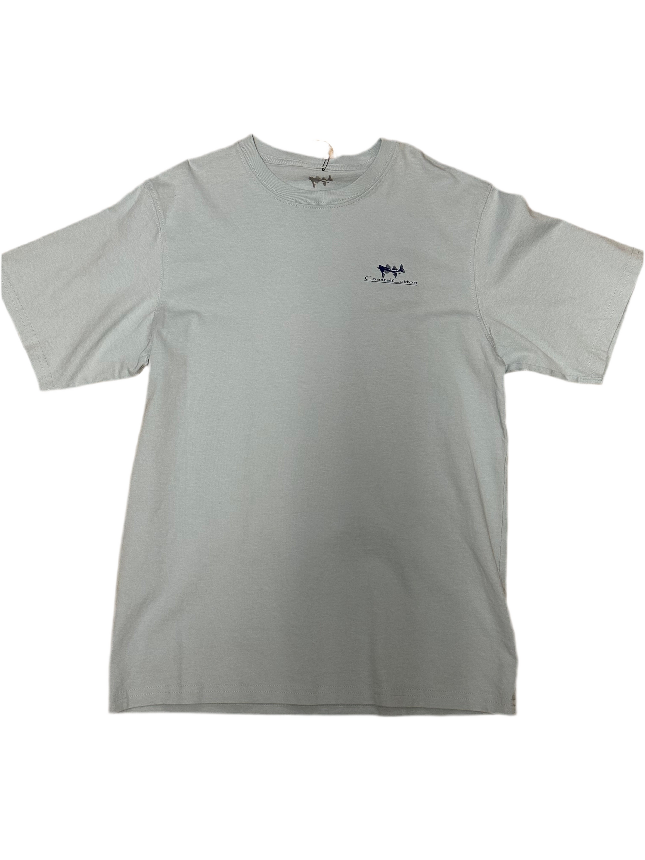 Sky Blue Flag Short Sleeve Tee Shirt