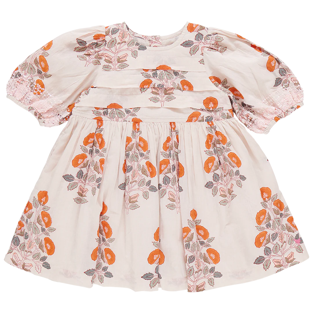 Girls Evelyn Dress Cloud Bouquet Floral