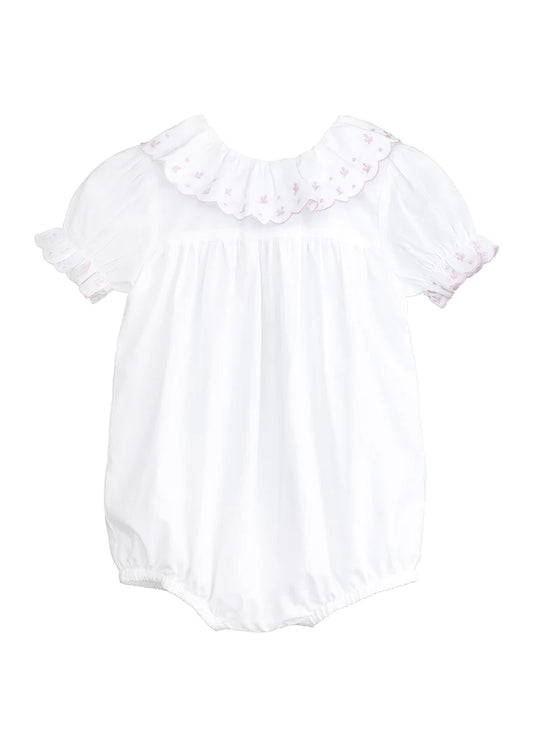 Nora Layette Baby Dottie Pink Cotton Bubble