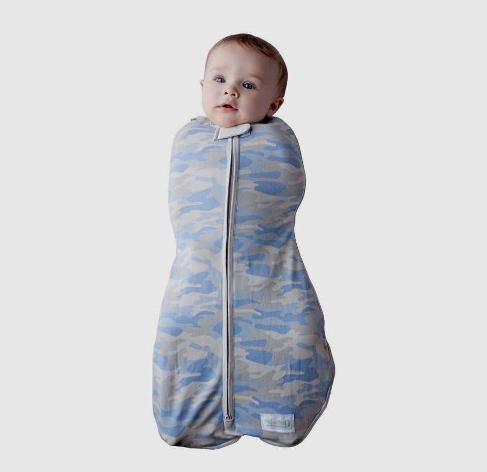 Woombie Grow with Me 5 Swaddle- Blue Camo