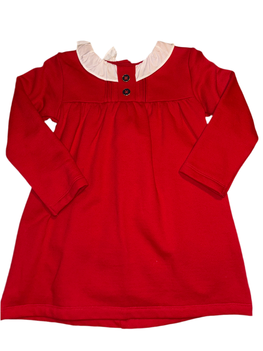 Bella Bliss Long Sleeve Dress-Red