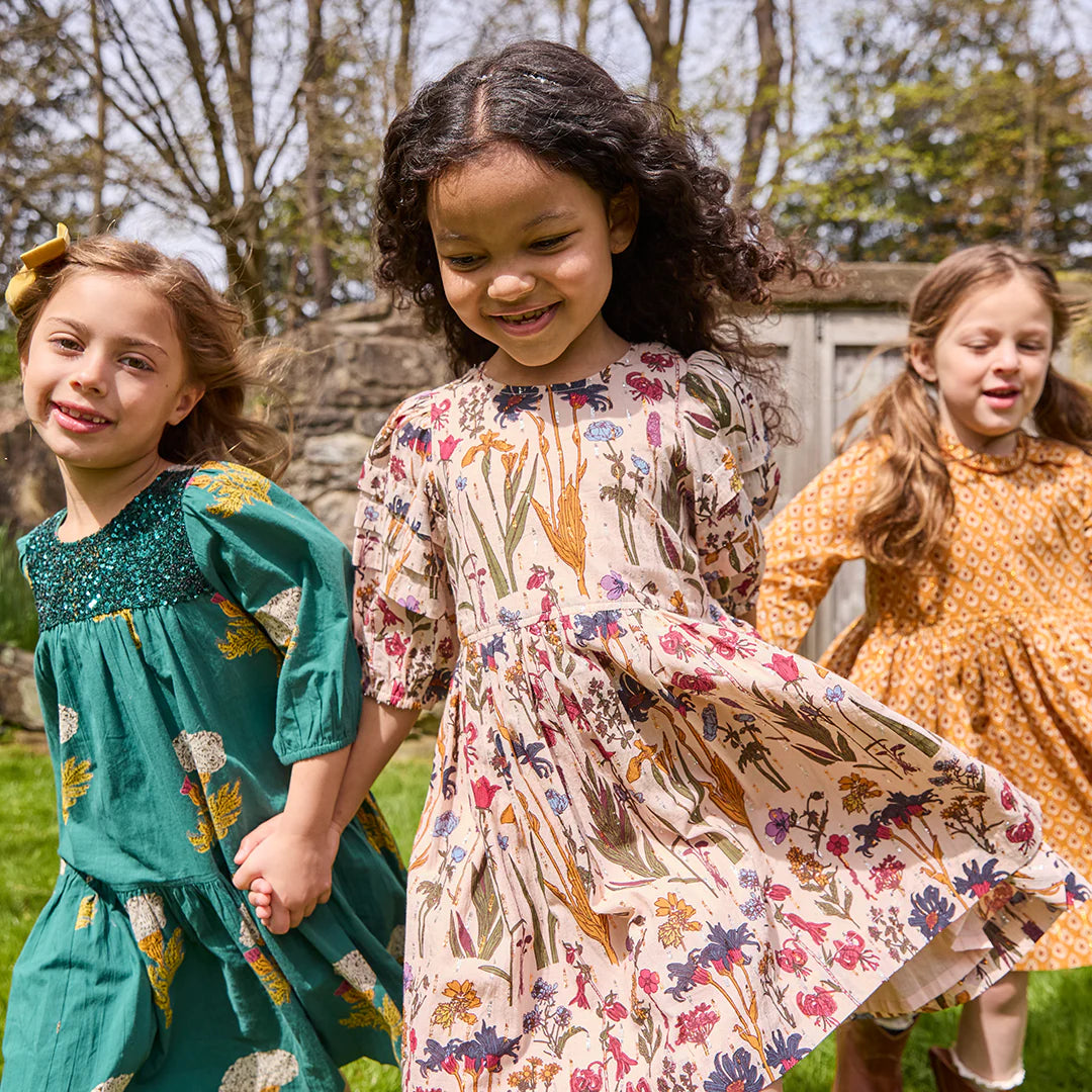 Girls Brooke Dress Autumn Flowers