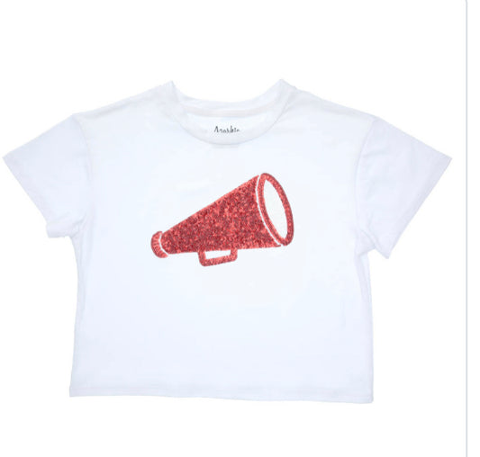 Red Sequin Megaphone Shirt