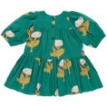 Load image into Gallery viewer, Girls Fiona Dress Emerald Marigold
