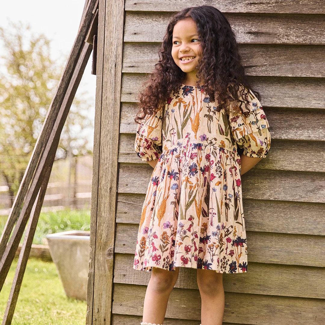 Girls Brooke Dress Autumn Flowers