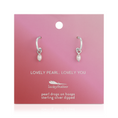 Load image into Gallery viewer, Lovely You - Pearl Hoops
