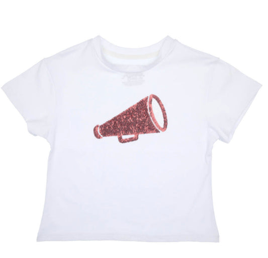 Maroon Sequin Megaphone Shirt