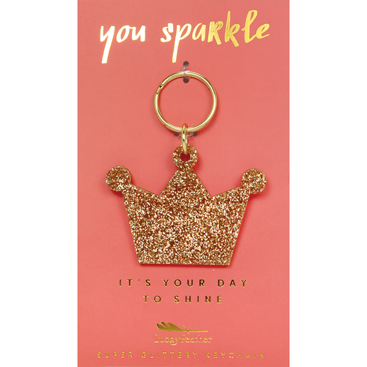 Glitter Keychain - Crown