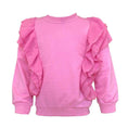 Load image into Gallery viewer, Pink Ruffle Sleeve Sweatshirt
