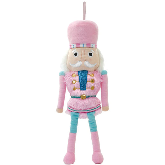 iScream Mini Plush Pink Pastel Nutcracker Ornament