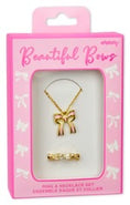 Load image into Gallery viewer, Beautiful Bows Ring and Necklace set
