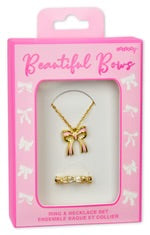 Beautiful Bows Ring and Necklace set