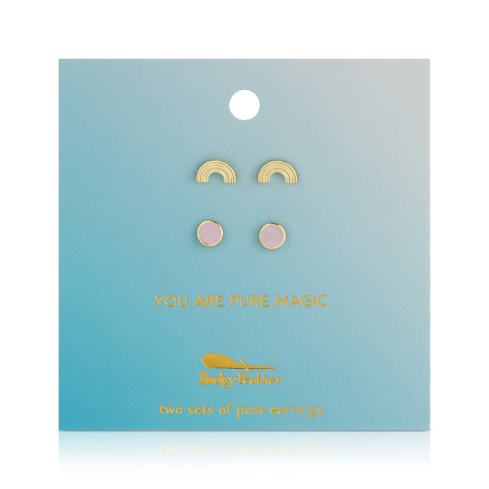 Pure Magic - Rainbow + Disc Studs