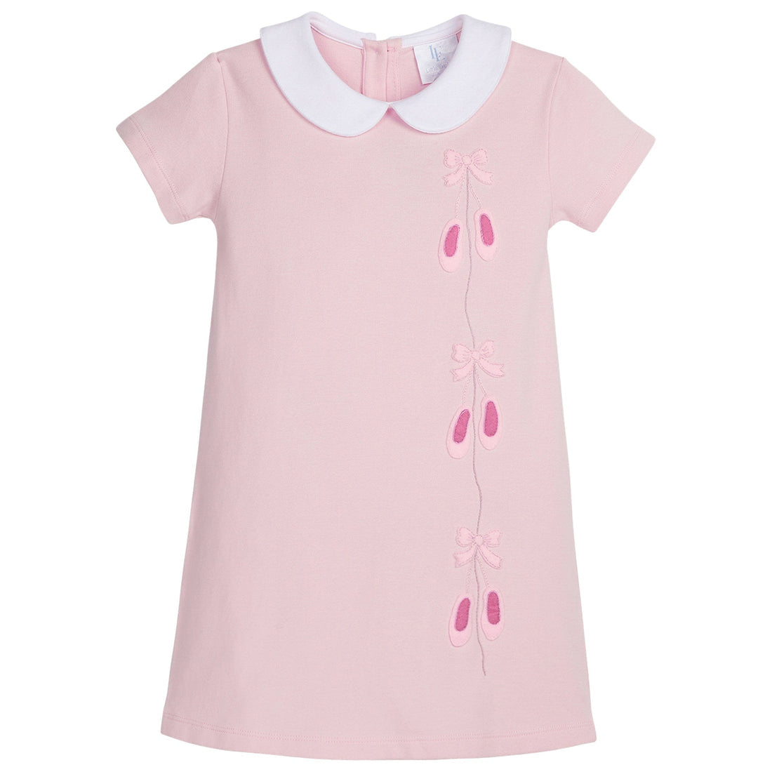 Little English Applique Libby Dress - Ballet