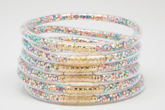 Pastel Confetti Bangles Waterproof for Girls