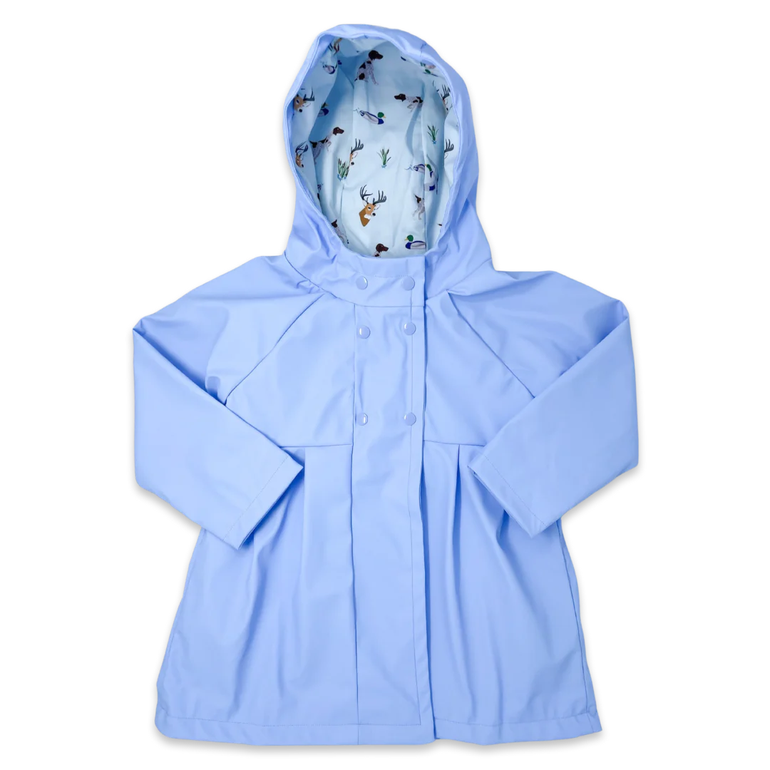 Rainy Day Raincoat
Singing in the Rain Blue, Royal Minigingham