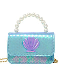 Load image into Gallery viewer, Shiny Seashell Pearl Handle Purse
