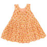 Girls Eloise Dress - Orange Dahlia