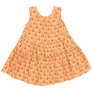 Girls Eloise Dress - Orange Dahlia