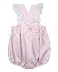 Load image into Gallery viewer, Marco & Lizzy Pink Pique Girl's Sun Suit romper
