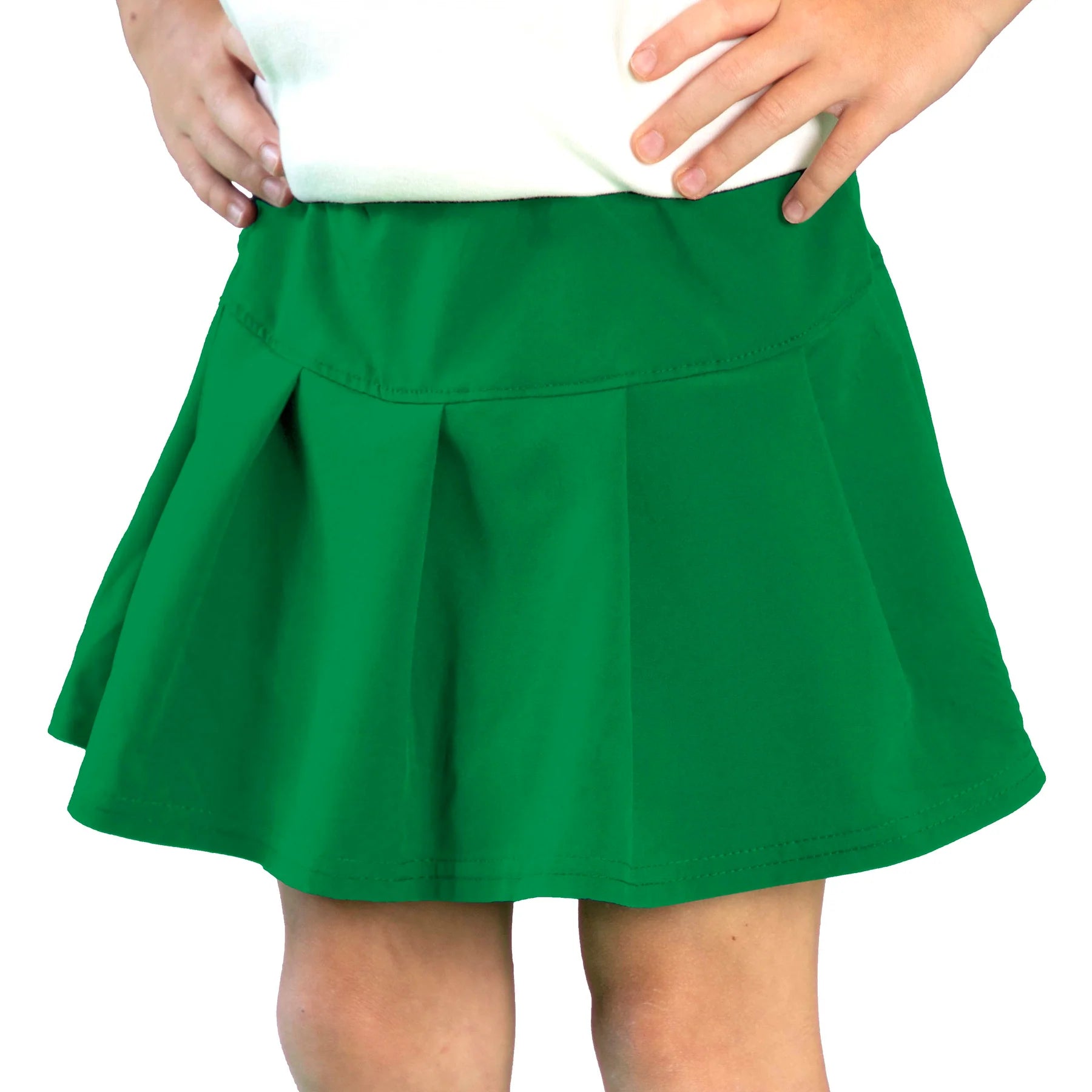 Tennis Skort in Solid Green