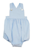 Load image into Gallery viewer, Blue and White Boy’s Sunsuit Romper
