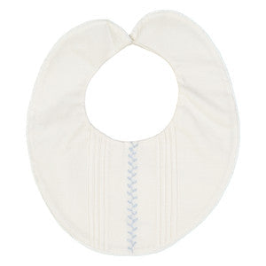 Feltman Brothers Ivory/ Blue boy Vintage Boys Bib