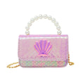 Load image into Gallery viewer, Shiny Seashell Pearl Handle Purse
