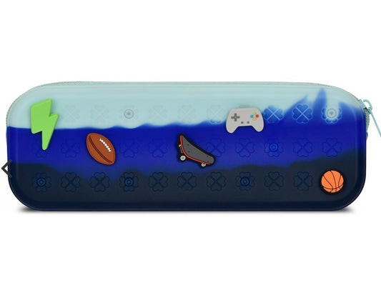 Ocean Waves Charmed Jelly Pencil Case