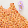 Girls Eloise Dress - Orange Dahlia