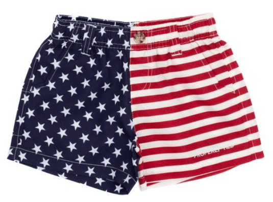 MALLARD SHORTS - PATRIOTIC FREEDOM FLAG