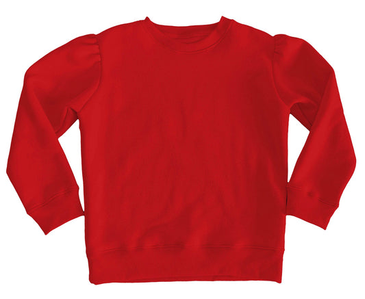 Holly Sweatshirt in Red French Terry